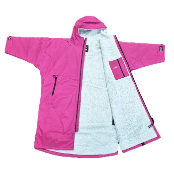 Dryrobe Advance Kid's Long Sleeve - Pink / Light Grey