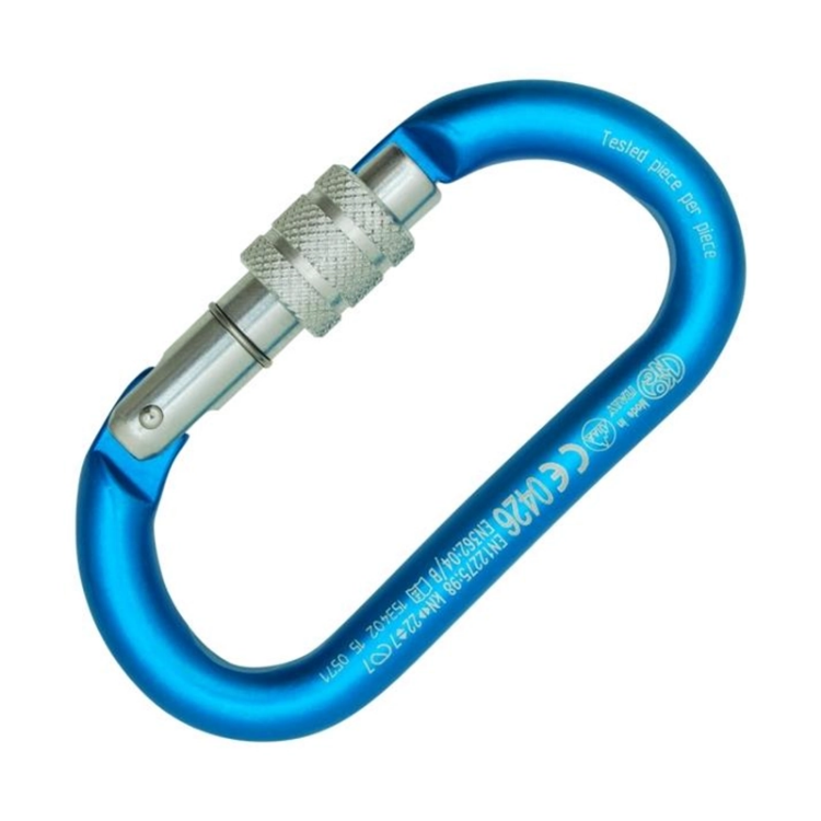 Kong Oval Alu Classic Screw Sleeve - Cyan Polished