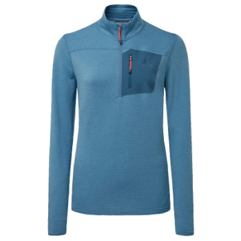 Mountain Equipment Lumiko Women's Zip T - Stellar / Majolica