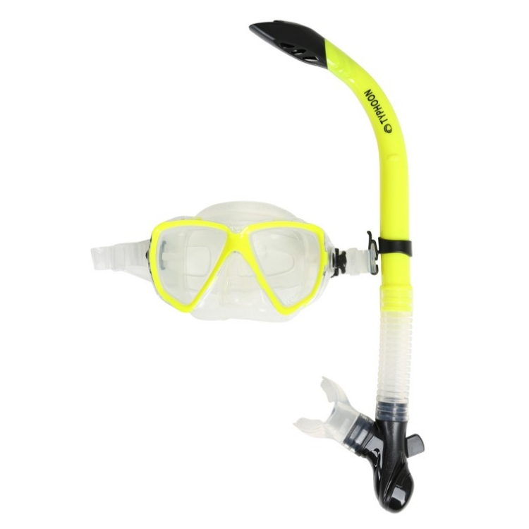 Typhoon Mask and Snorkel Combo Set Adult - Yellow