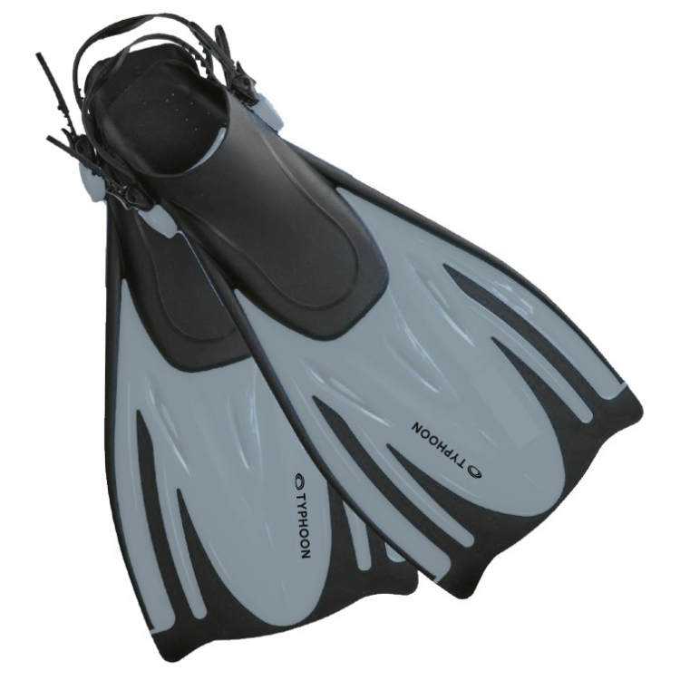 Typhoon T-Jet Adjustable Foot Fin Adult - Silver