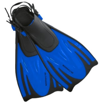 Typhoon T-Jet Adjustable Foot Fin Adult - Blue