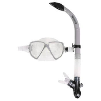 Typhoon Mask and Snorkel Combo Set Adult - Silver