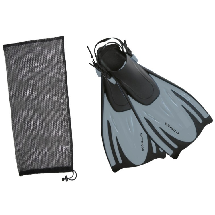 Typhoon T-Jet Adjustable Foot Fin Youth - Silver