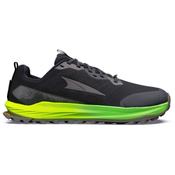 Altra Men's Lone Peak9+ -Black/Dark Gull Grey/Green Gecko