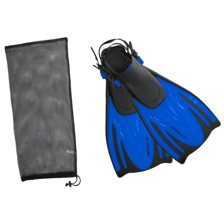 Typhoon T-Jet Adjustable Foot Fin Youth - Blue