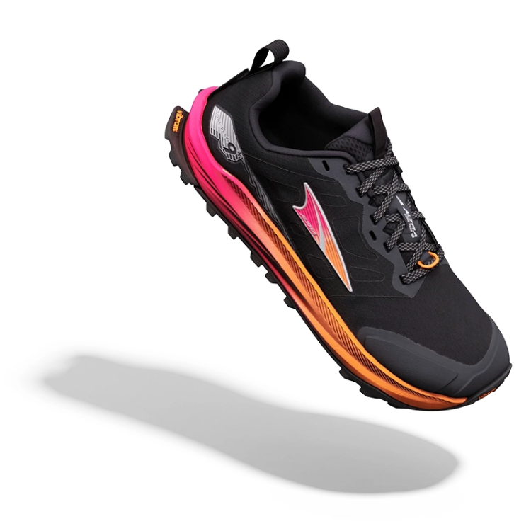 Altra Women's Lone Peak 9+ - Black / Knockout Pink / White