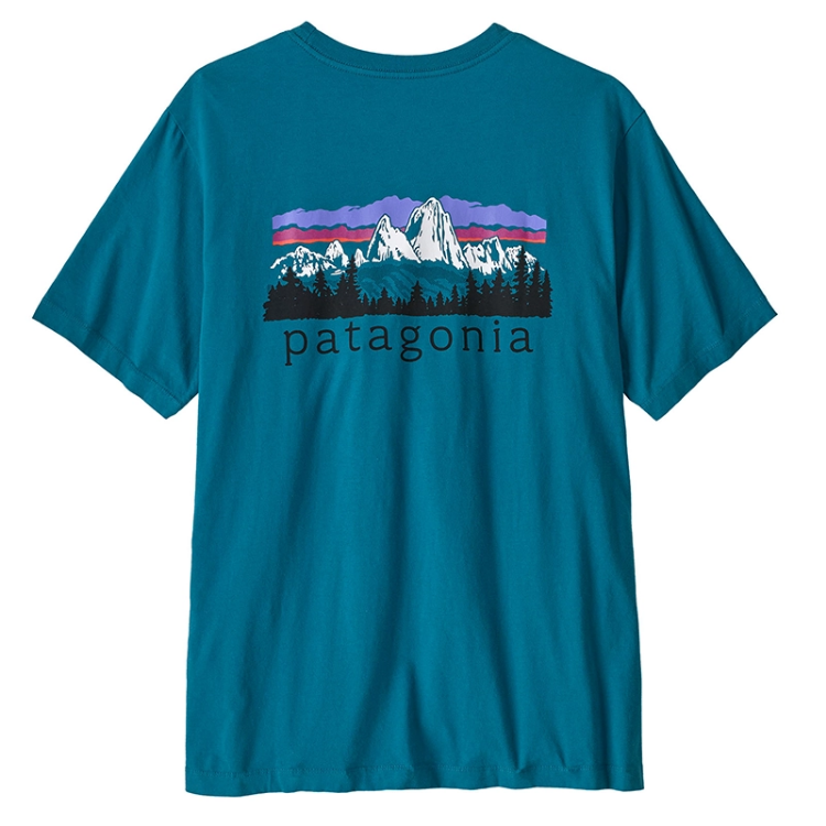 Patagonia Men's Fitz Roy Foothills T-Shirt - Glacial Blue
