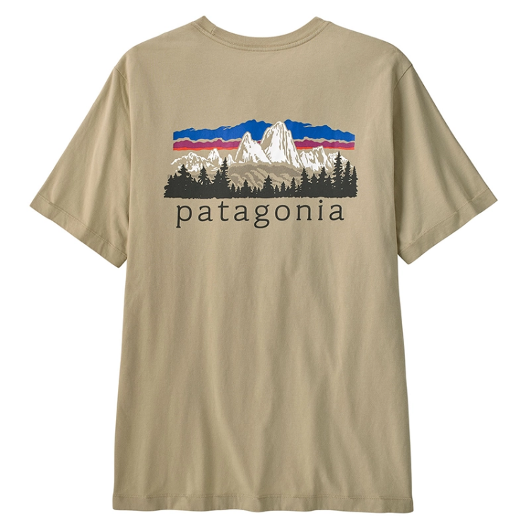 Patagonia Men's Fitz Roy Foothills T-Shirt - Weathered Stone