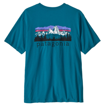 Patagonia Men's Fitz Roy Foothills T-Shirt - Glacial Blue