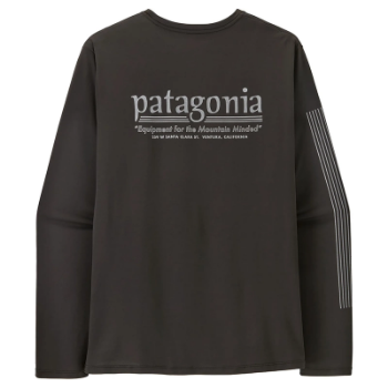 Patagonia Men's Long-Sleeved Capilene Cool Daily Shirt - Hut Tripper - Black