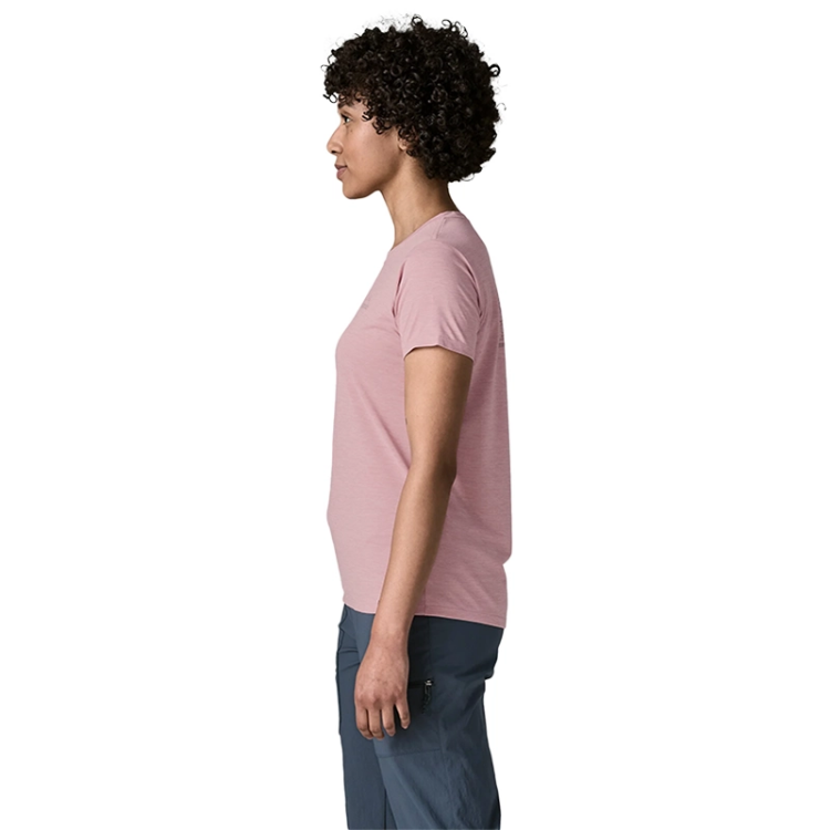Patagonia Women's Capilene Cool Daily Shirt - P-6 Cosmos - Fuzzy Mauve