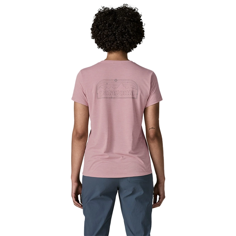 Patagonia Women's Capilene Cool Daily Shirt - P-6 Cosmos - Fuzzy Mauve