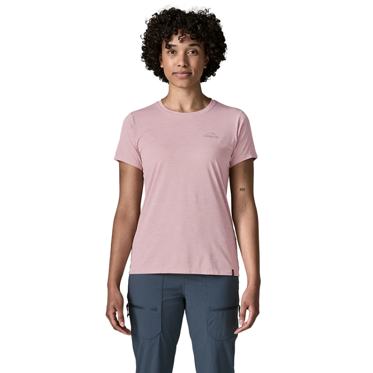 Patagonia Women's Capilene Cool Daily Shirt - P-6 Cosmos - Fuzzy Mauve
