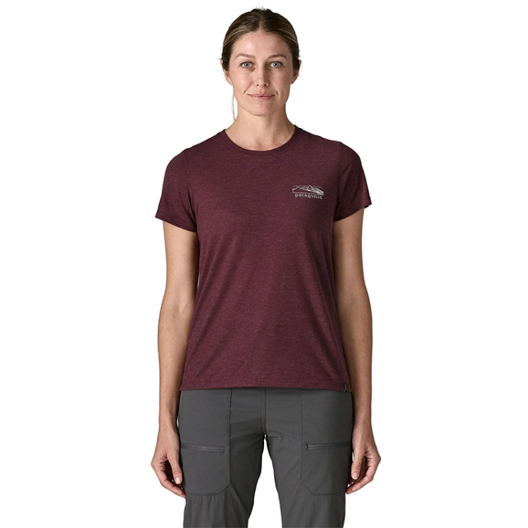 Patagonia Women's Capilene Cool Trail Shirt - Stratapeaks - Berry Fig
