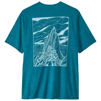 Patagonia Men's Capilene Cool Daily Shirt - CLoud Crag - Glacial Blue