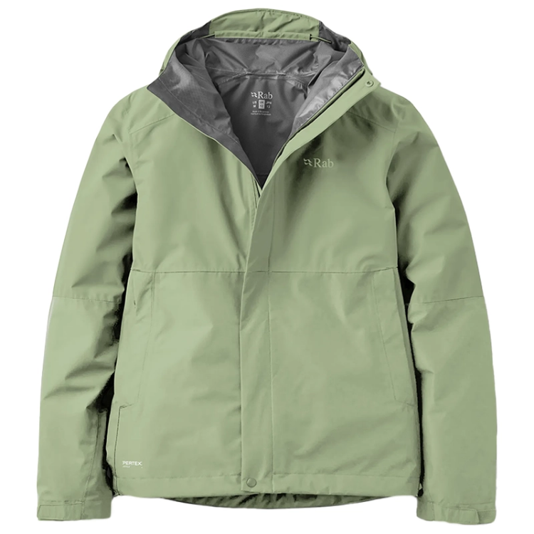 Rab Women's Downpour Waterproof Jacket - Dark Fig Green