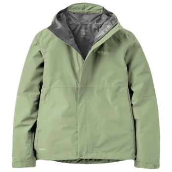Rab Women's Downpour Waterproof Jacket - Dark Fig Green
