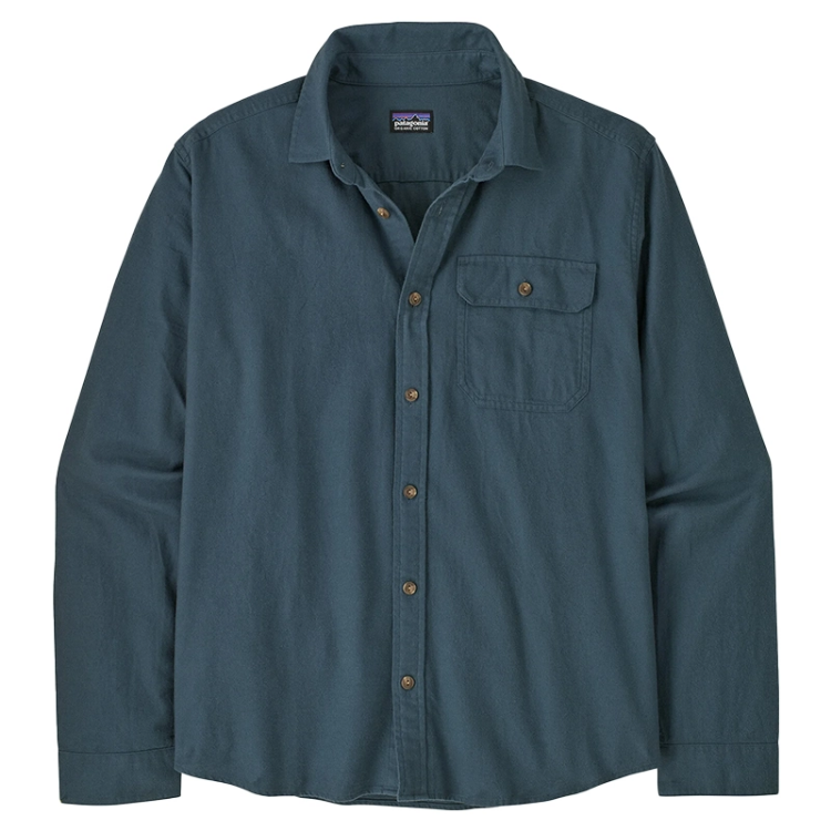 Patagonia Men's Long-Sleeved Fjord Flannel Shirt - Summit Blue