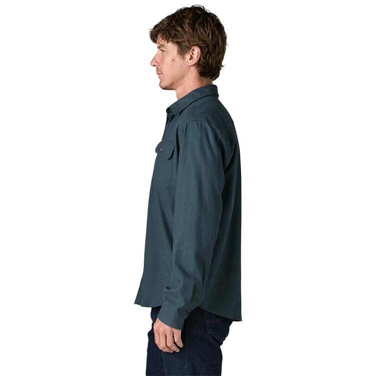 Patagonia Men's Long-Sleeved Fjord Flannel Shirt - Summit Blue