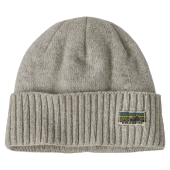 Patagonia Brodeo Beanie - OG Legacy Label: Crisp Grey