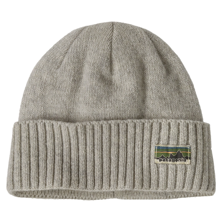 Patagonia Brodeo Beanie - OG Legacy Label: Crisp Grey