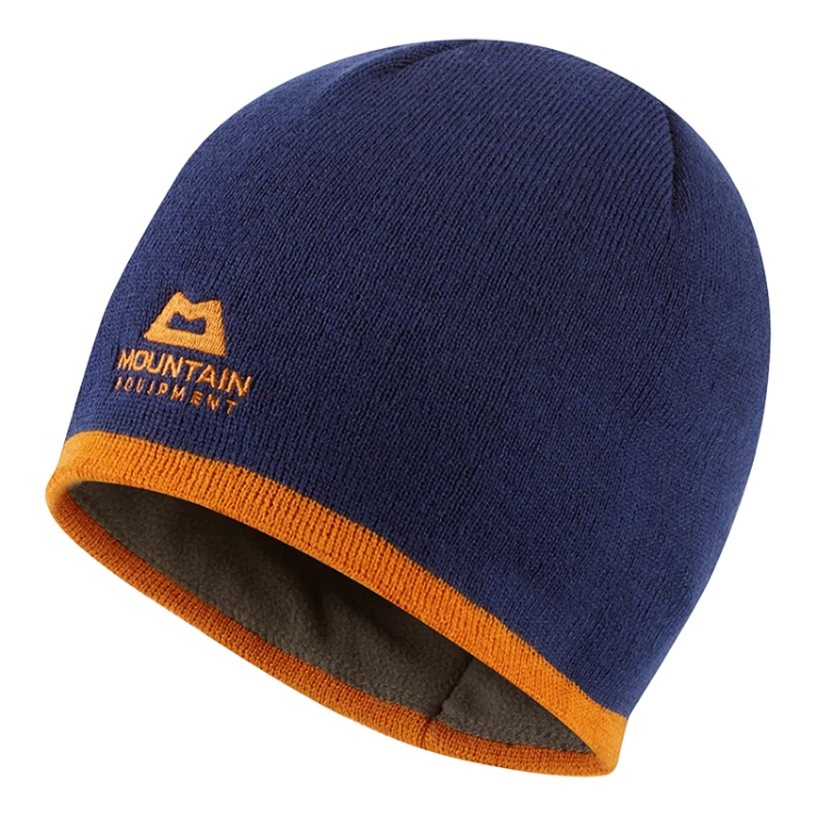 Mountain Equipment Plain Knitted Beanie - Admiral Blue / Rust
