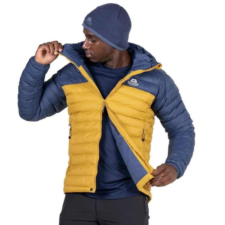 Mountain Equipment Superflux Hooded Men's Jacket - Mustard / Dusk