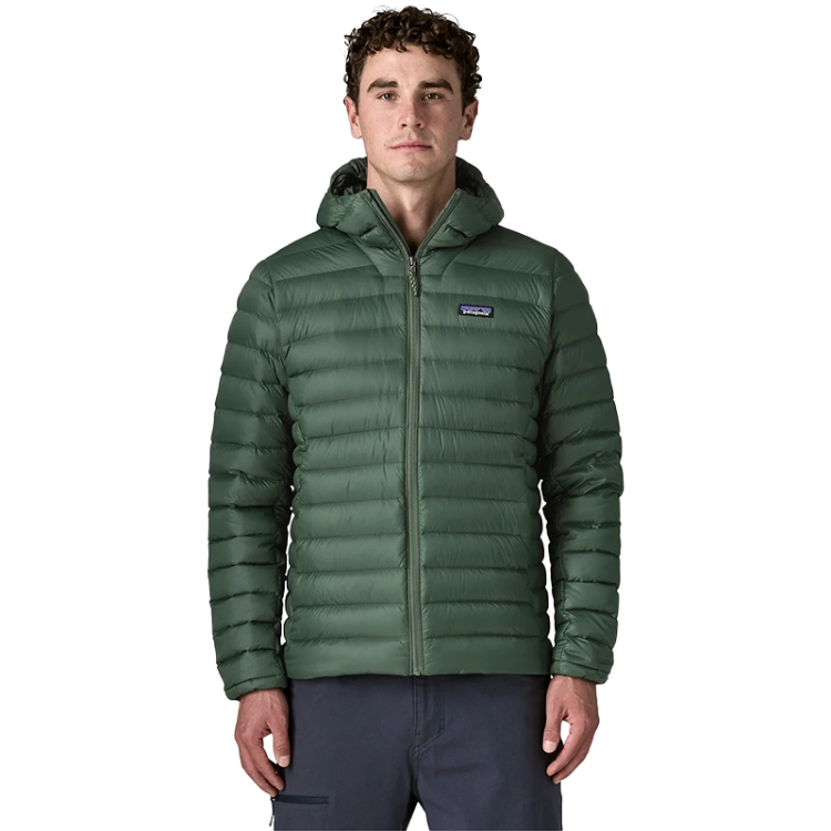Patagonia Men's Down Sweater Hoody - Treeline Green