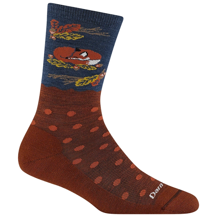 Darn Tough Women's Wild Life Crew Lightweight Lifestyle Socks - Fox Foliage