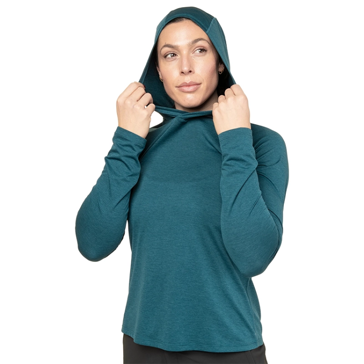 Mountain Equipment Glace Women's Hooded Top - Majolica Blue