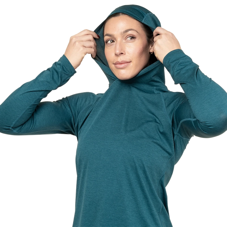 Mountain Equipment Glace Women's Hooded Top - Majolica Blue