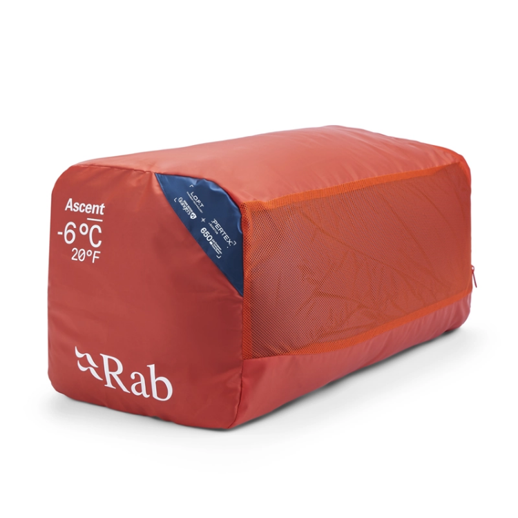 Rab Ascent Down Sleeping Bag (-6°C) - Tempest Blue / Maya Blue