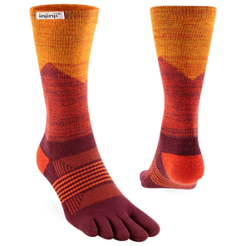 Injinji Women's Trail Midweight Crew - Sunset