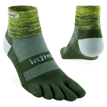 Injinji Trail Midweight Mini-Crew - Basil