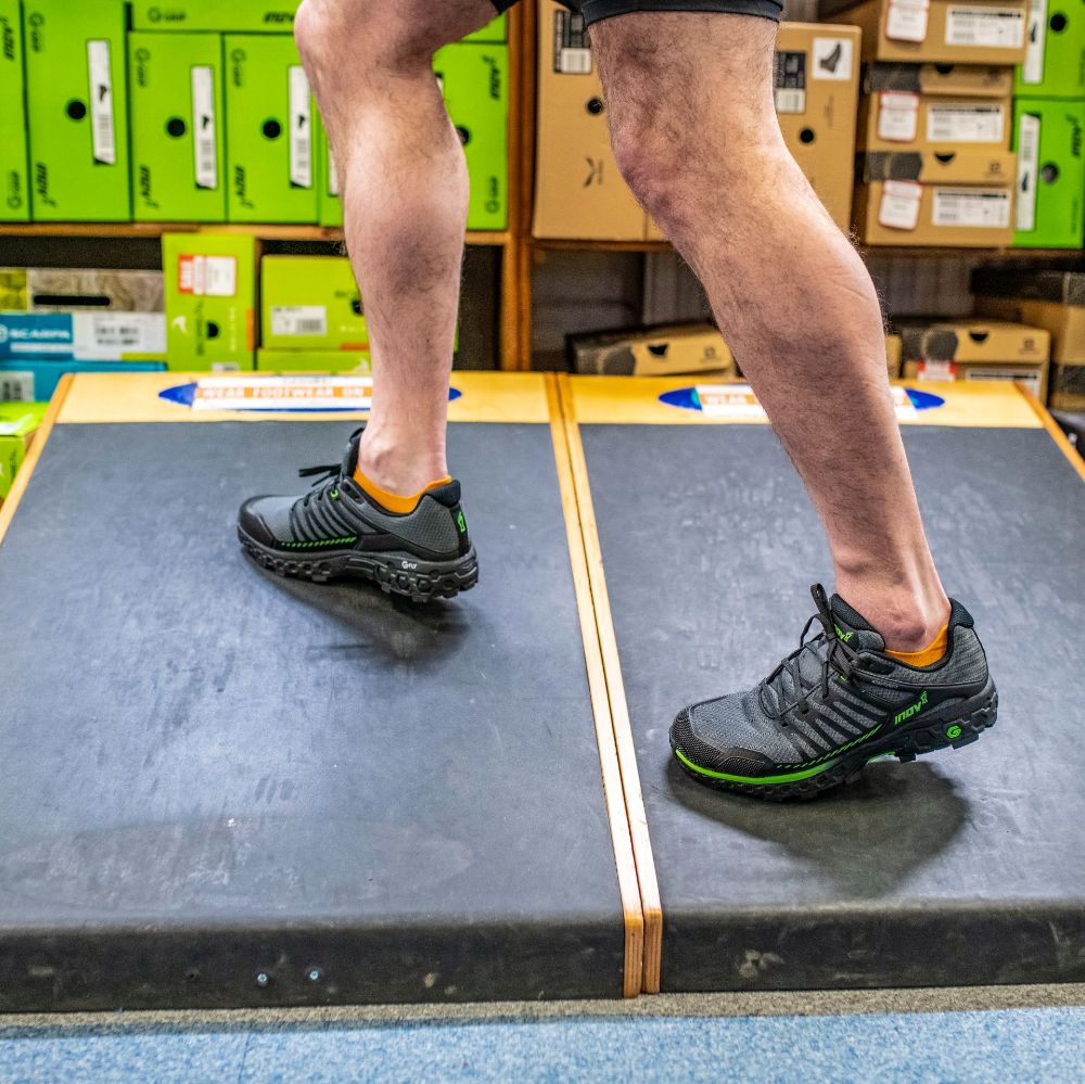 Trail running shoe fitting at Up and Under, Cardiff